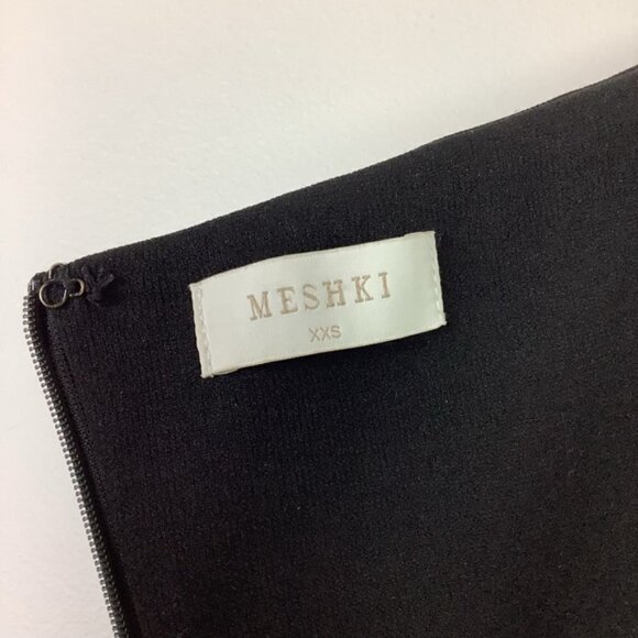 MESHKI STRAPLESS MERCER  BLACK GOLD HOOKS DRESS XXS - Picture 10 of 10